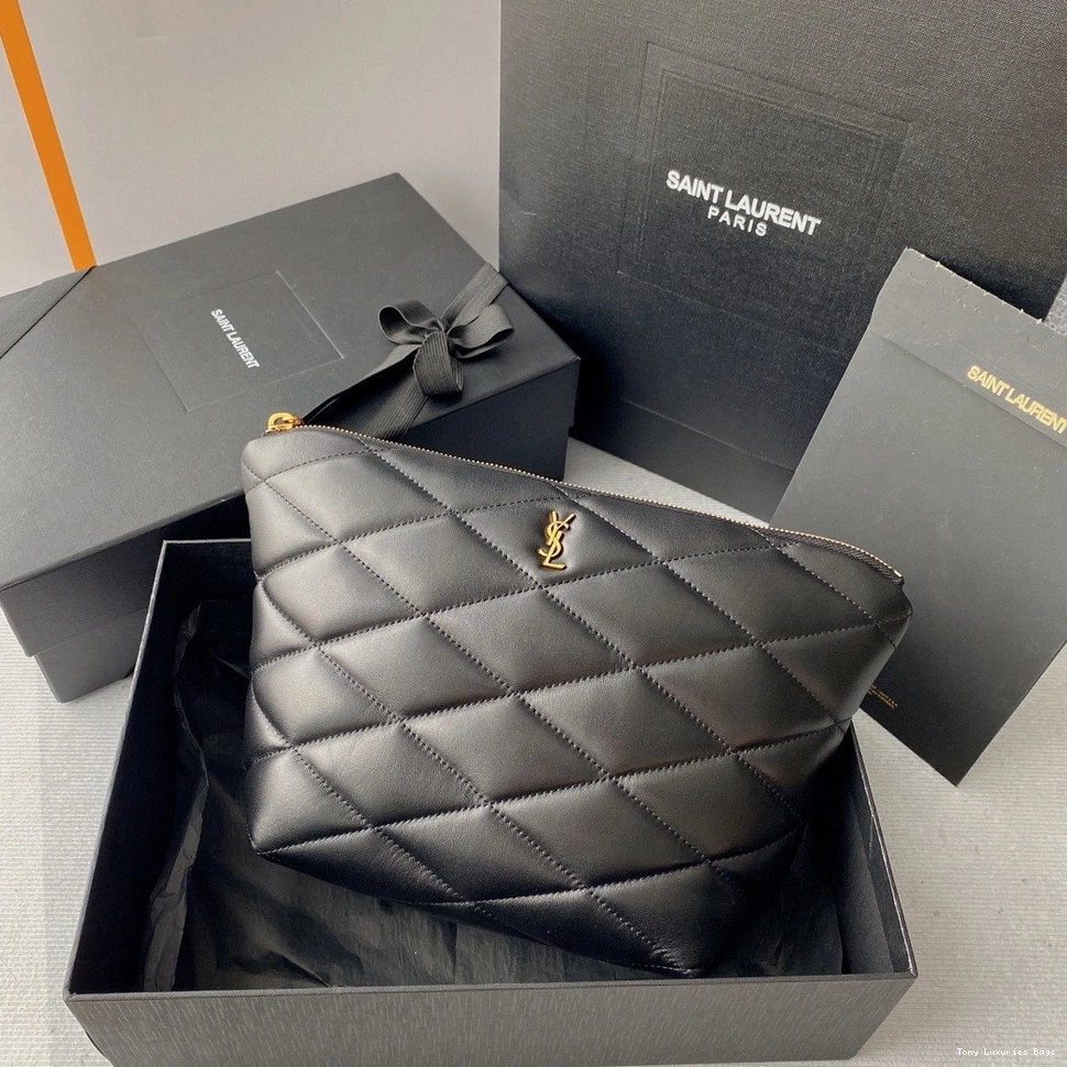 Tony Luxuries YSL SADE QUILTED IN LAMBSKIN POUCH 0819
